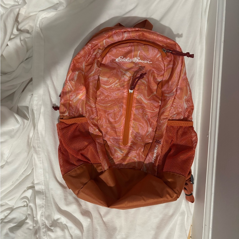 Orange Eddie Bauer Backpack